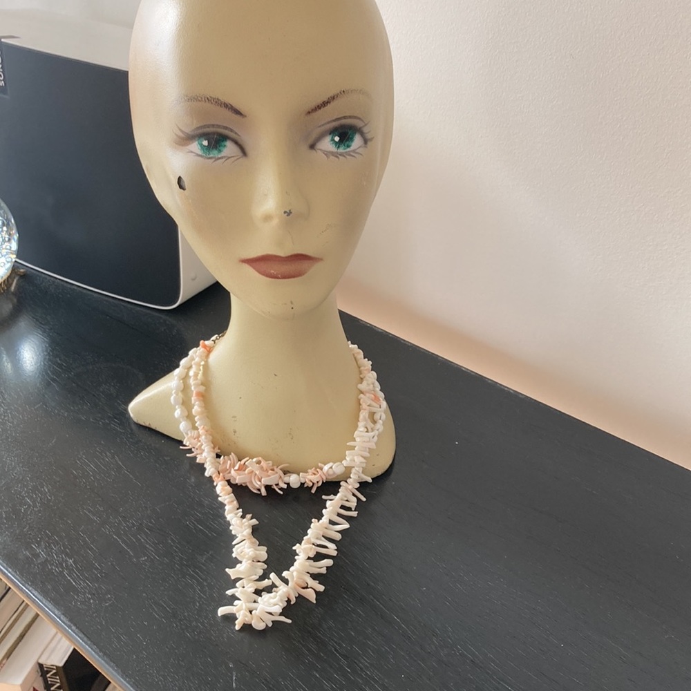 Vintage Coral and Shell Necklaces